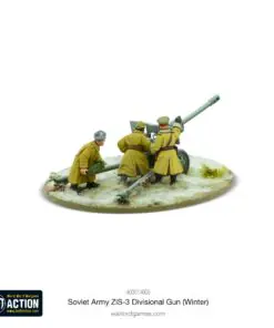 Alternative view of Soviet ZIS-3 divisional gun (Winter)