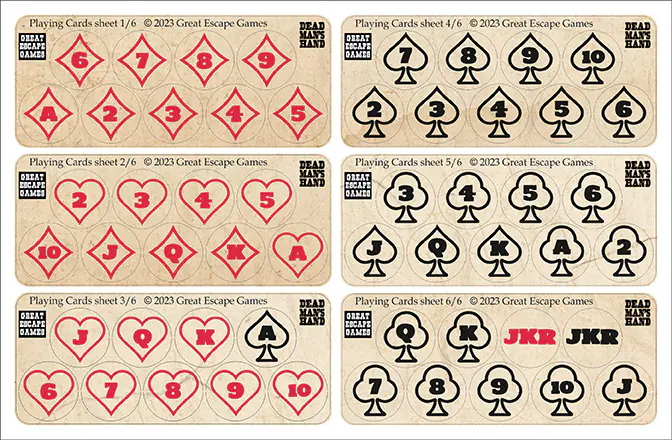 DMHR107 Dead Man's Hand Initiative Token Set