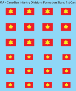 WW2 Canada - Canadian Infantry Divisions Formation Signs (Multiple Options), 1st Canadian Infantry Division