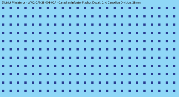 WW2 Canada - Canadian Infantry Flashes Decals (Multiple Options), 2nd Canadian Division