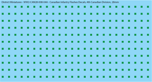 WW2 Canada - Canadian Infantry Flashes Decals (Multiple Options), 4th Canadian Division