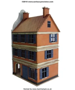 Alternative view of Dutch / Belgian Three-Storey Townhouse side archway