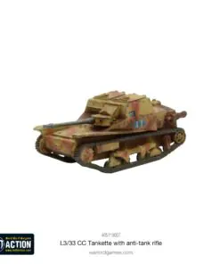 Alternative view of L3/33 CC Tankette with anti-tank rifle