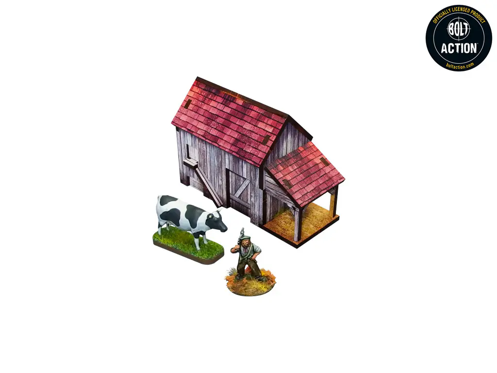 WW2 Normandy Coach House w. Chicken Coop (28mm) - Image 3