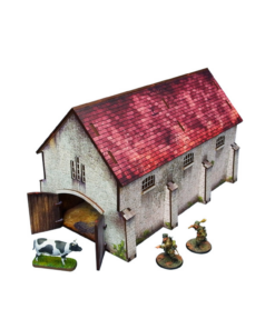 Alternative view of WW2 Normandy Cowshed (28mm)