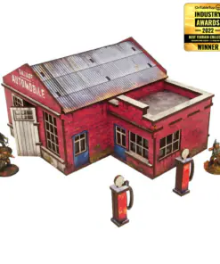 WW2 Normandy Garage w. Petrol Station (28mm)
