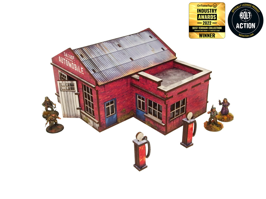 Bolt Action: Pre-painted WWII Normandy Cowshed – Warlord Games & ROW