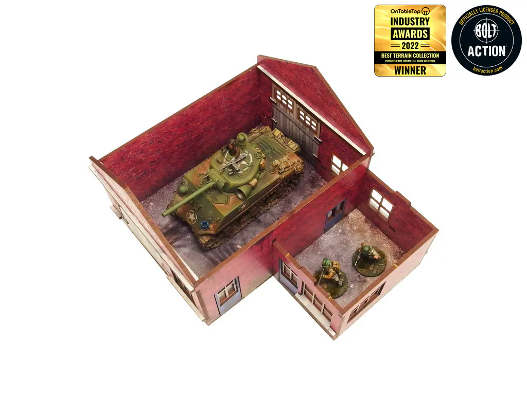 WW2 Normandy Garage w. Petrol Station (28mm) - Image 10