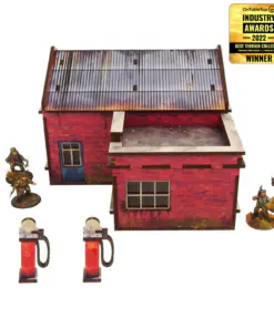 WW2 Normandy Garage w. Petrol Station (28mm) - Image 5