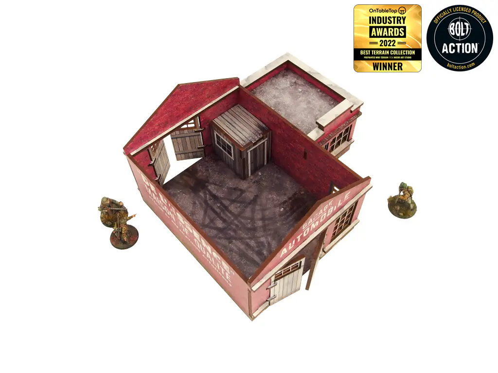 WW2 Normandy Garage w. Petrol Station (28mm) - Image 8