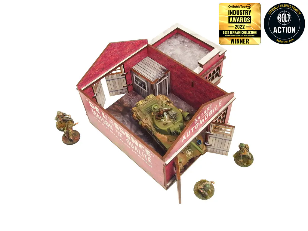 WW2 Normandy Garage w. Petrol Station (28mm) - Image 9