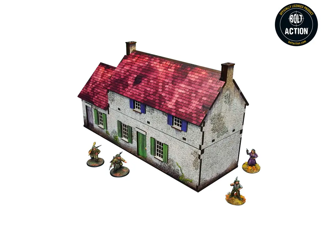 WW2 Normandy Homestead w. Outbuildings (28mm)