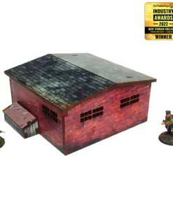 Alternative view of WW2 Normandy Large Brick Shed (28mm)