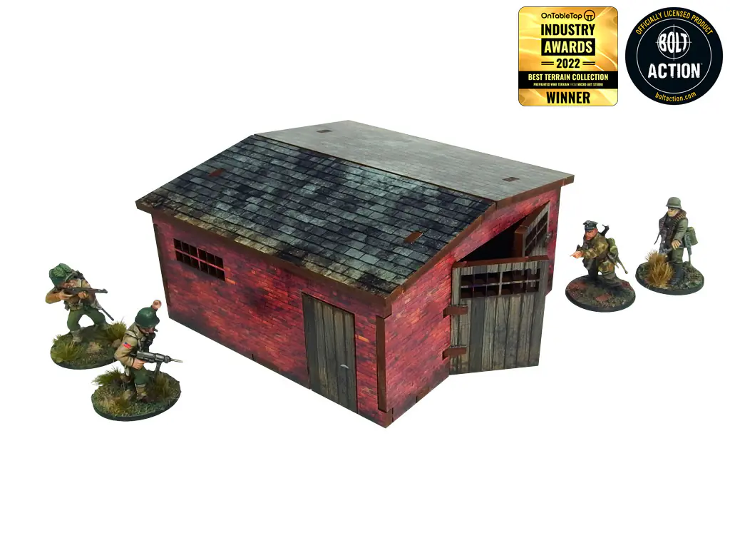 WW2 Normandy Large Brick Shed (28mm) - Image 3
