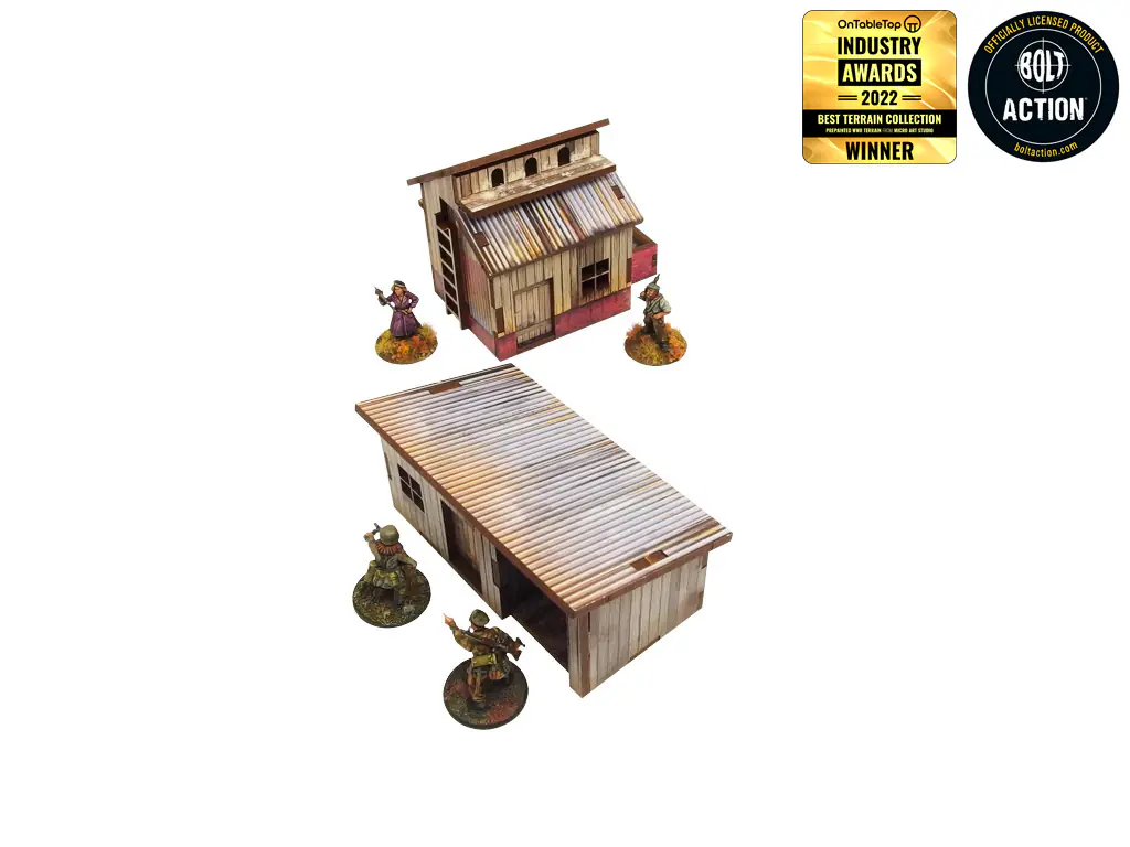 WW2 Normandy Small Sheds w. Dovecote (28mm)