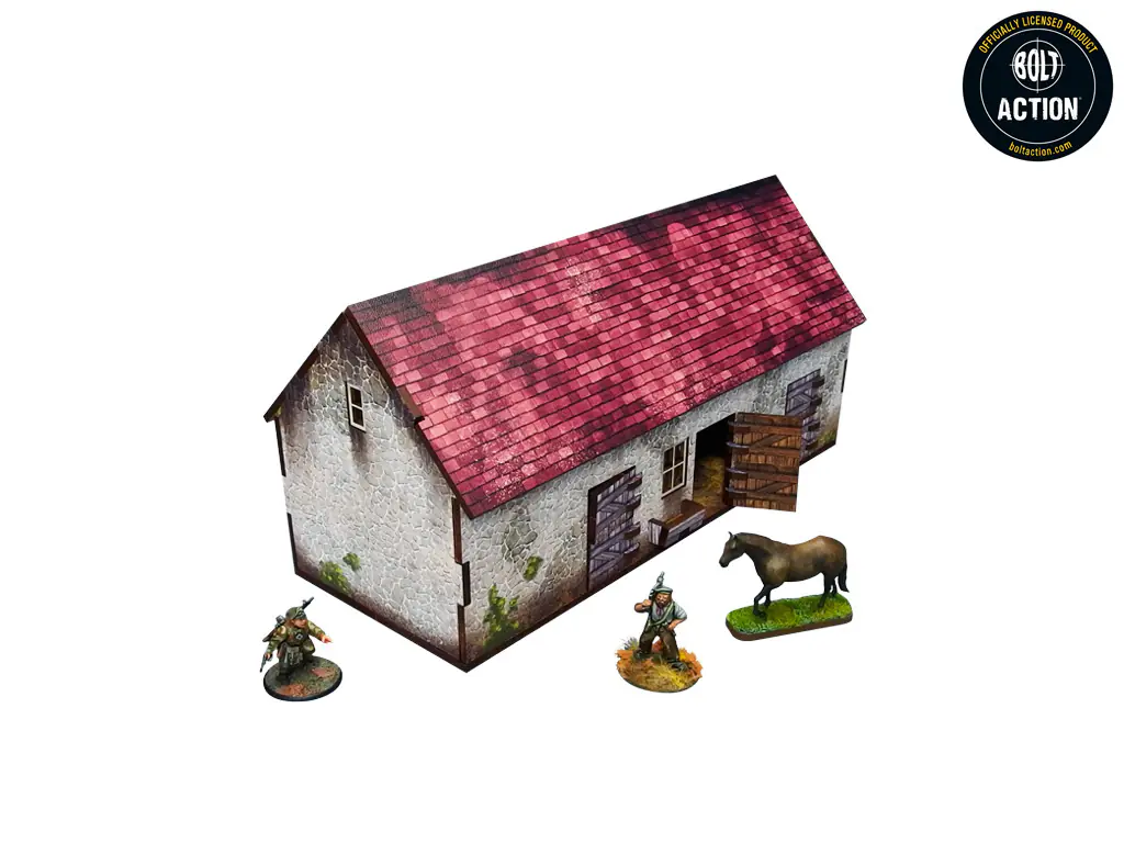 WW2 Normandy Stable w. Dovecote (28mm) - Image 2
