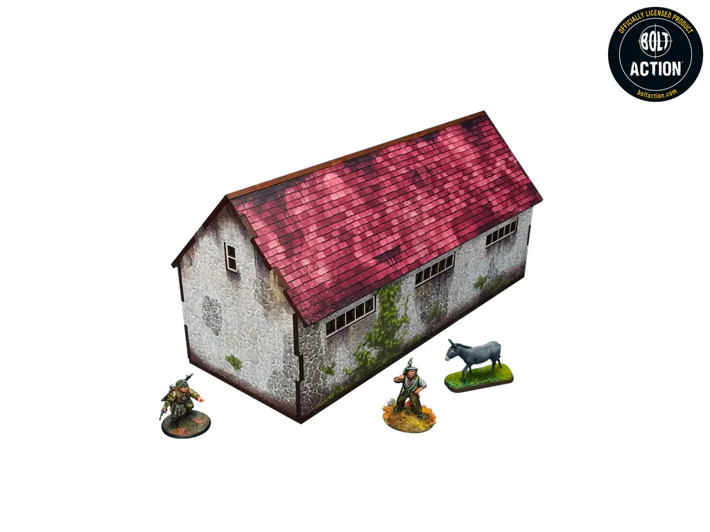WW2 Normandy Stable w. Dovecote (28mm)