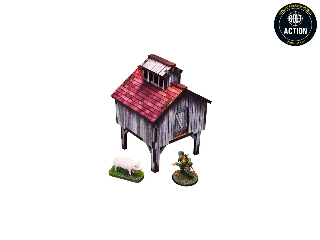 WW2 Normandy Stable w. Dovecote (28mm) - Image 3