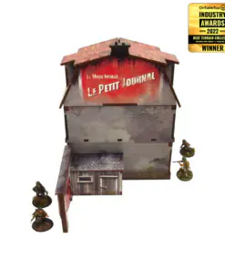 Alternative view of WW2 Normandy Townhouse 1 (28mm)