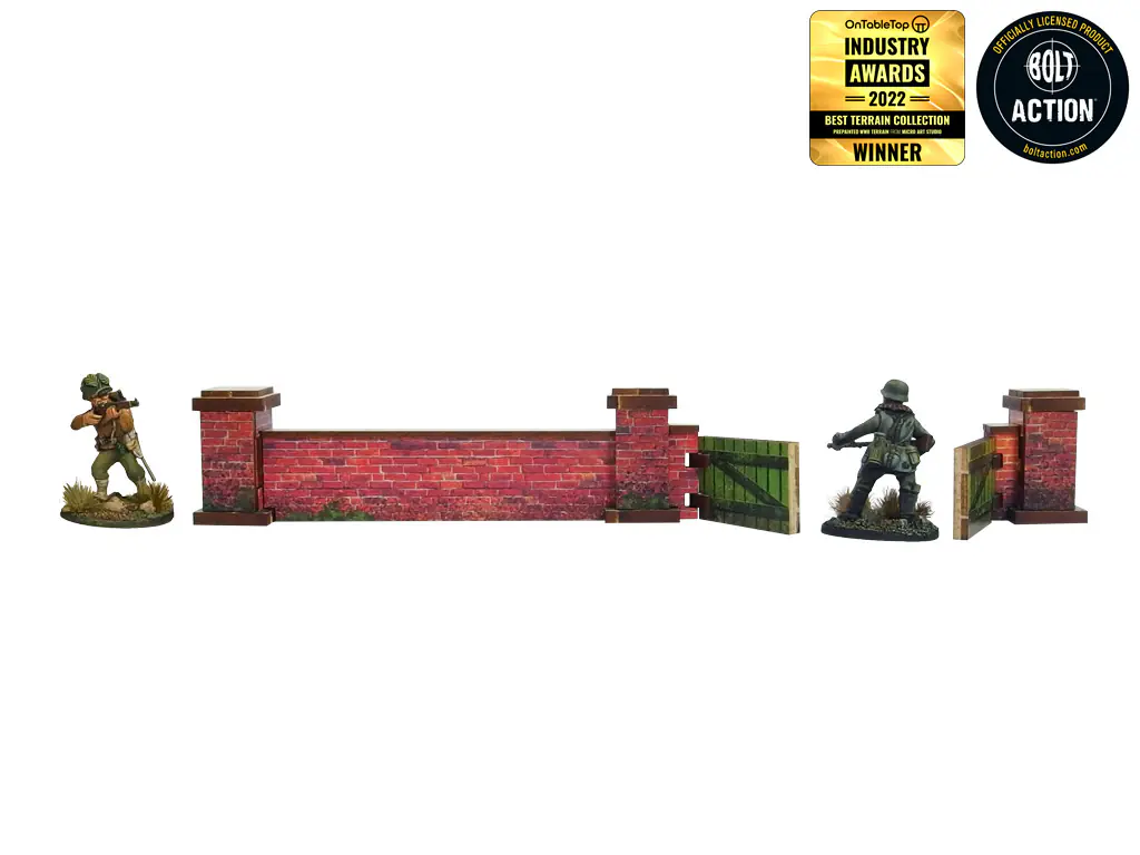 WW2 Normandy Wall w. Gate (low) (28mm) - Image 4