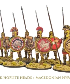 Alternative view of Greek Hoplite Heads x 56