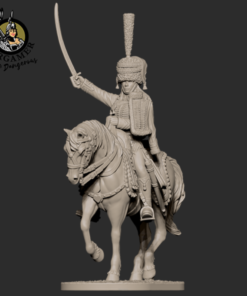 Alternative view of Victoria the French Hussar 28mm