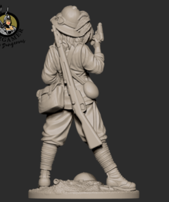 Alternative view of Gina the Bersalgiere 54mm