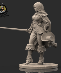 Alternative view of Eloise, the Musketeer 28mm