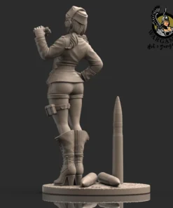 Alternative view of Hedwig from the Africa Corps 28mm