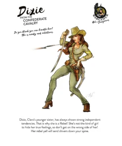Dixie from the Confederate Cavalry 28mm