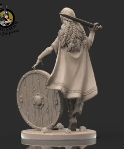 Alternative view of Lagertha the Shield-maiden 28mm