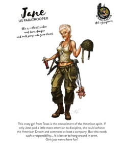Jane the US Paratrooper 28mm