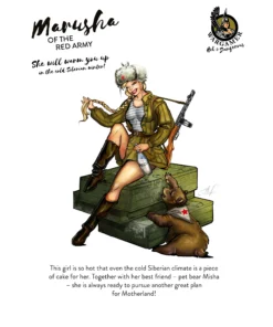 Marusha from the Red Army 28mm
