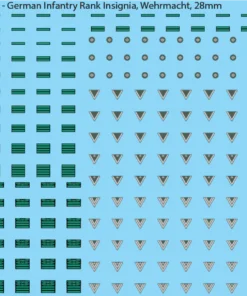 WW2 German - German Infantry Rank Insignia (Multiple Options) 28mm Wehrmacht