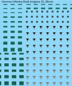 WW2 German - German Infantry Rank Insignia (Multiple Options) 28mm SS
