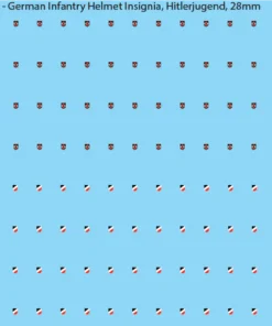 WW2 German - German Infantry Helmet Insignia (Multiple Options), 28mm  Hitlerjugend