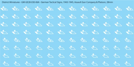 WW2 German - German Tactical Signs, 1943-1945 (Multiple Options), 28mm  Assault Gun Company & Platoon
