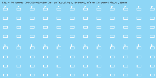 WW2 German - German Tactical Signs, 1943-1945 (Multiple Options), 28mm  Infantry Company & Platoon