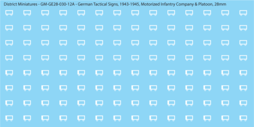 WW2 German - German Tactical Signs, 1943-1945 (Multiple Options), 28mm  Motorized Infantry Company & Platoon