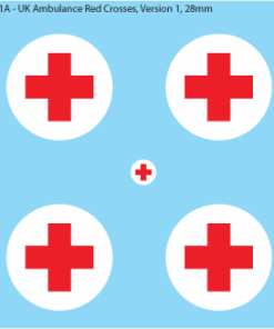 WW2 France - Ambulance Crosses, 28mm Version 1