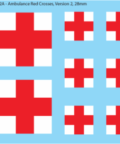 WW2 France - Ambulance Crosses, 28mm Version 2