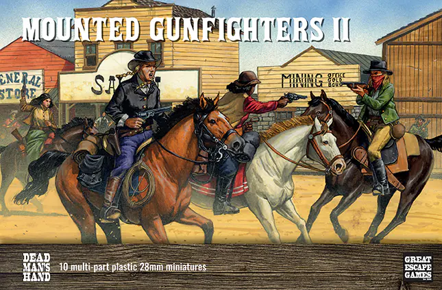 DMHP005 Dead Man's Hand Mounted Gunfighters II: The Ladies (Great Escape Games) Plastic Boxed Set