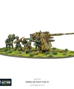 Alternative view of Waffen-SS 8.8cm Flak 37