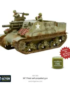 Alternative view of M7 Priest self-propelled gun