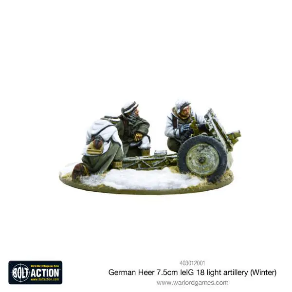 German Heer 7.5cm leIG 18 light artillery (Winter) - Image 7