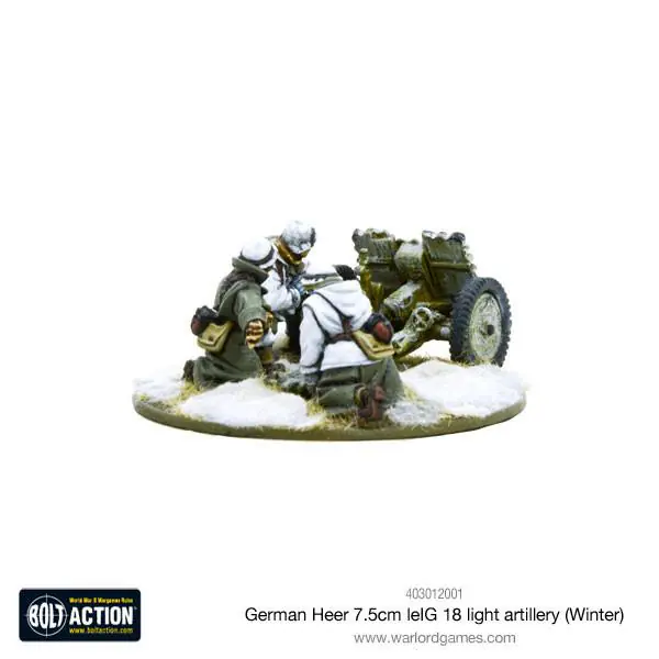 German Heer 7.5cm leIG 18 light artillery (Winter) - Image 6
