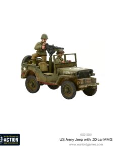 Alternative view of US Army Jeep with 30 Cal MMG