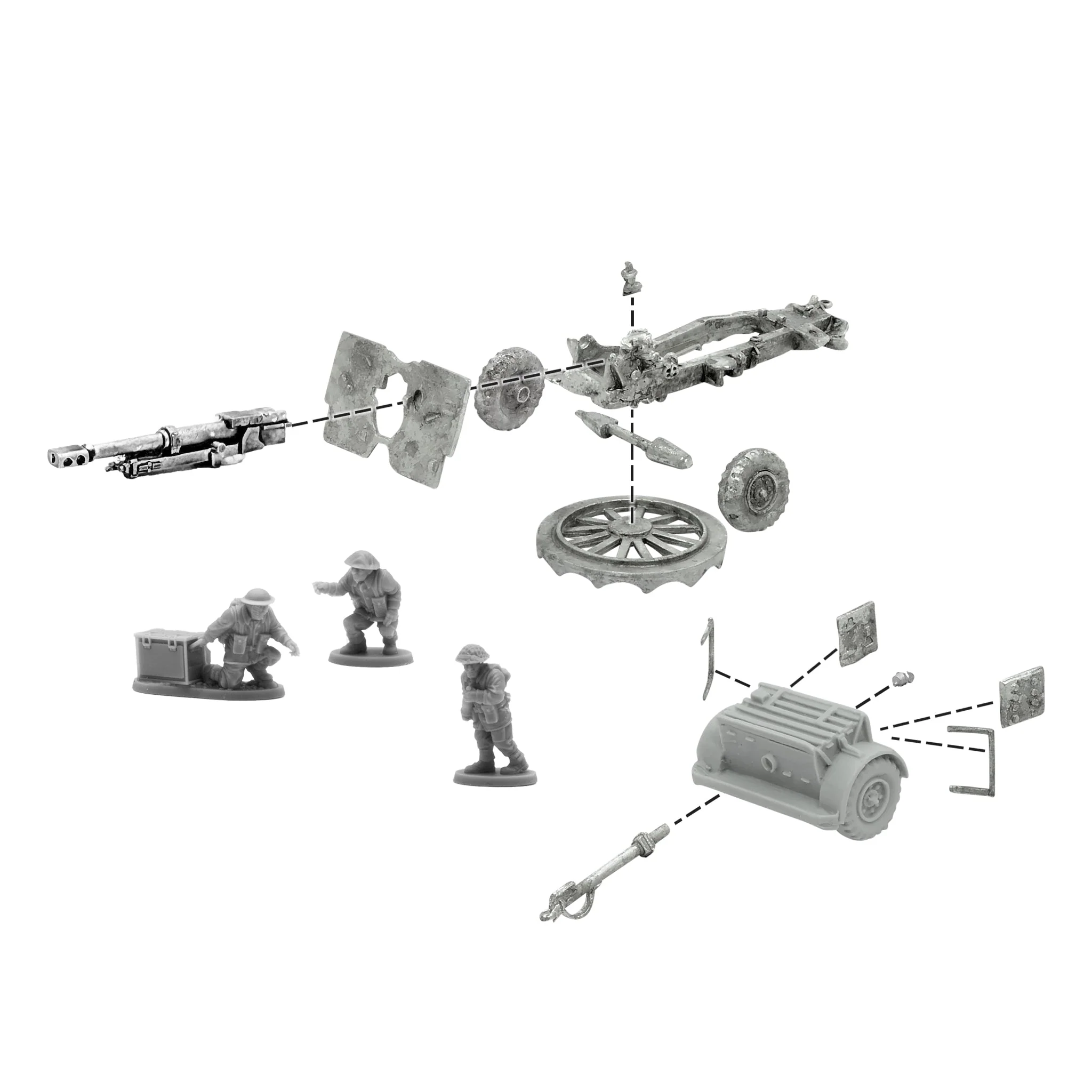New 25-Pdr Light Howitzer with British Infantry (Winter) Crew - Image 2