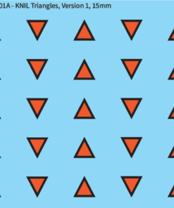 WW2 Dutch -  KNIL Triangles, Version 1, 15mm