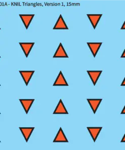 WW2 Dutch -  KNIL Triangles, Version 1, 15mm